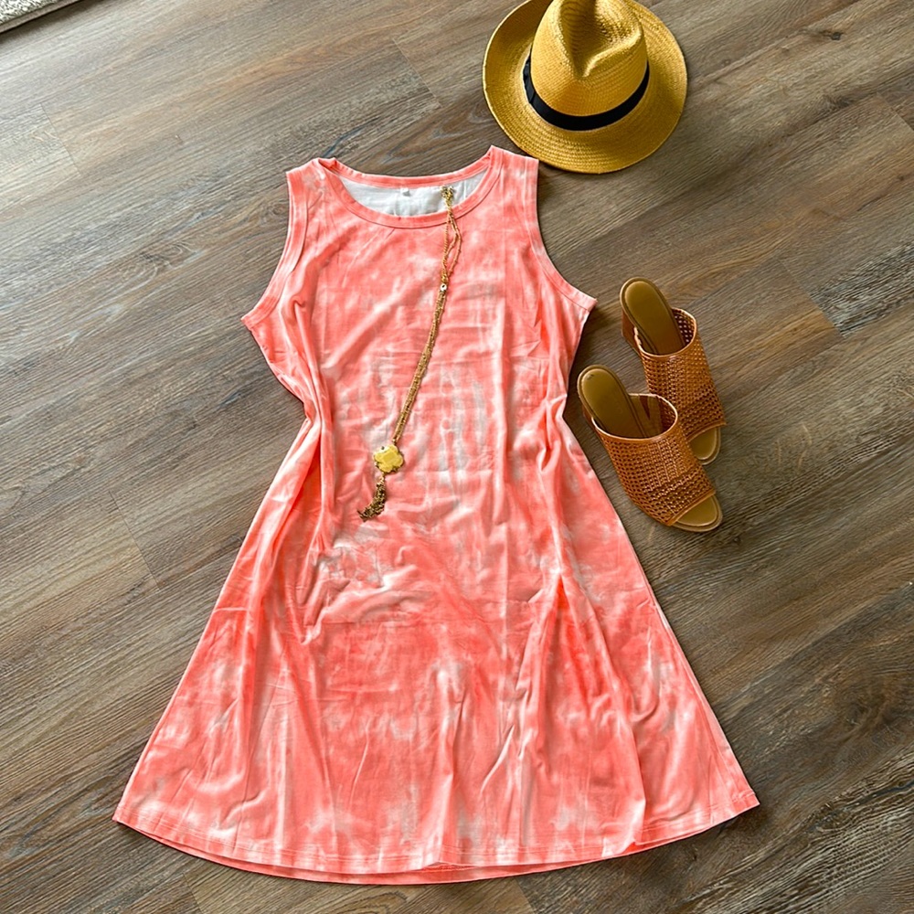 NWOT Super cute lightweight midi dress. L